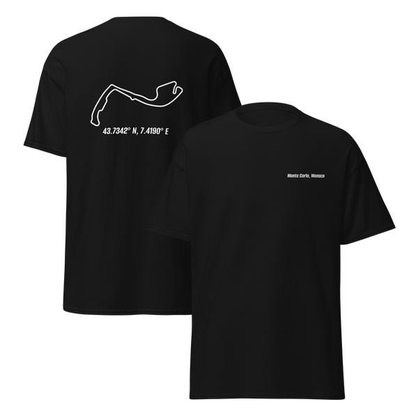 Monte Carlo, Monaco Coordinate Black Tee